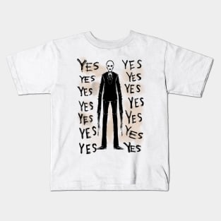 Shadowed Entity: Embracing the Enigma of Slender Man Kids T-Shirt